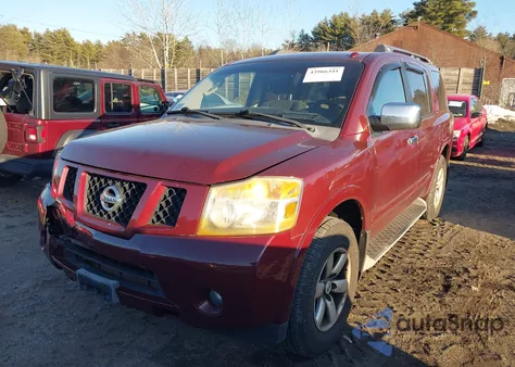 2011 Nissan Armada Sv z USA, uszkodzony, nr VIN 5N1AA0NC1BN622810